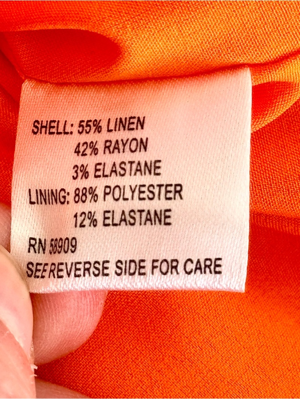 Gianni Bini Orange Linen Blend Babydoll Dress Puff Sleeve Cottagecore 12 - Picture 5 of 16